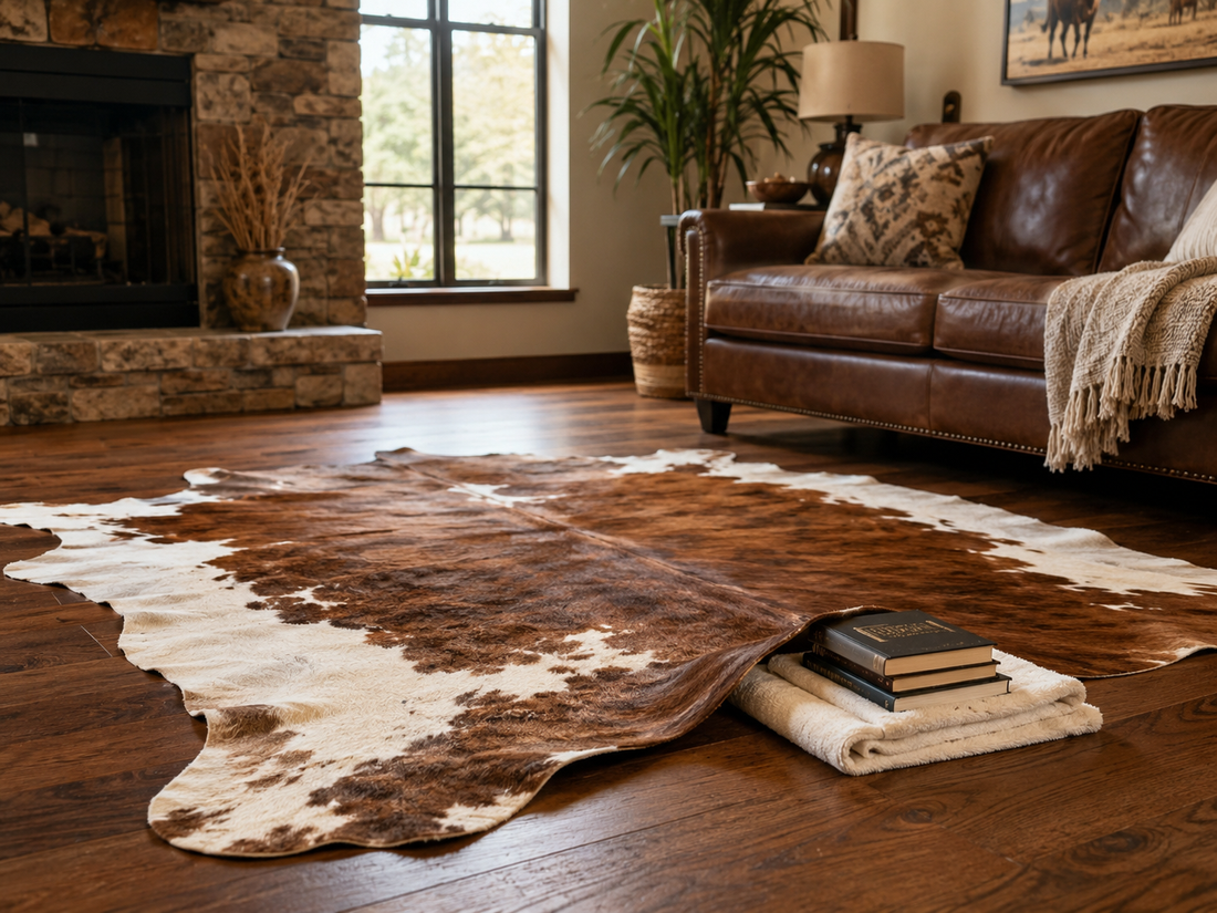How to Flatten Your Cowhide Rug After Shipping