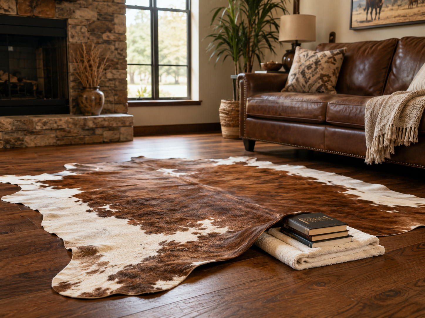 How to Flatten Your Cowhide Rug After Shipping